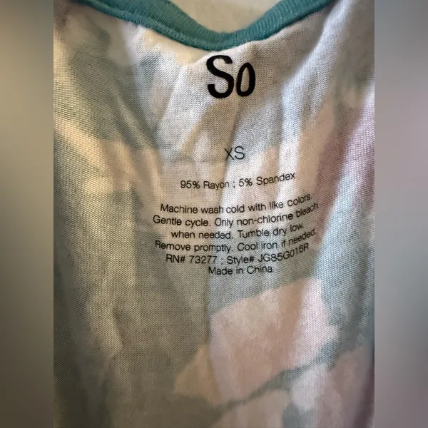SO Teal Floral Maxi Dress‎ Size XS - Image 5