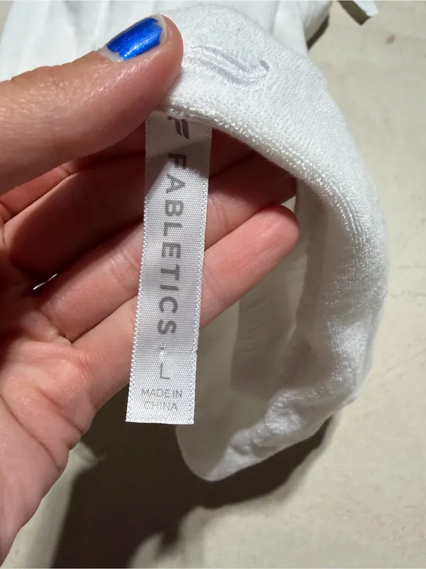 Fabletics White Halter swim coverup terry cloth dress large - Image 5