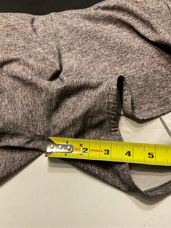 Lululemon Speed Up Short Long *4" Updated Fit Heather Lux Multi Gray Black Sz 4 - Image 6