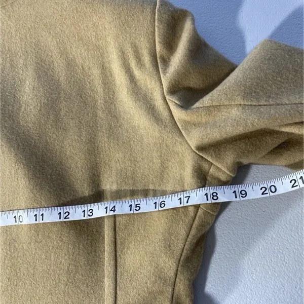 Steve and Barry's Wool Blend Double Breasted Pea Coat Women's S Preppy Brown Tan - Image 10