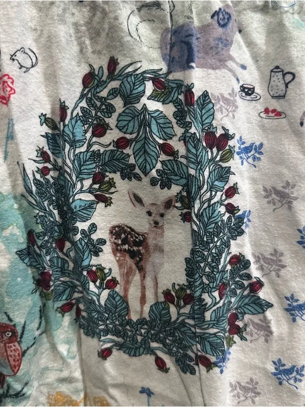 Anthropologie E by Eloise Woodland Animal Pajama Pants – Size XS - Image 3