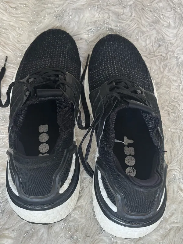 Adidas Ultraboost Black/White Women’s Knit Running Sneakers Size US 8.5 UK7 - Image 9