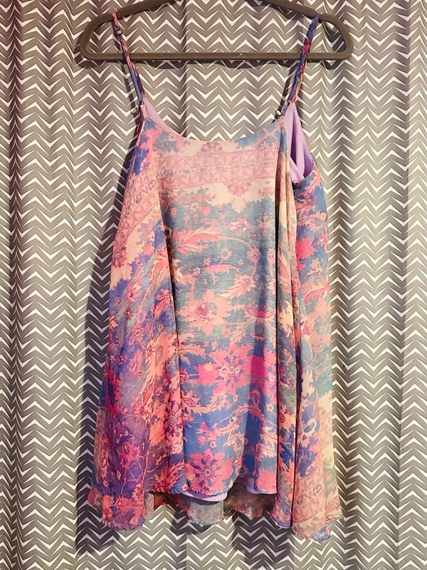Show Me Your Mumu | Circus Watercolor Floral shift mini dress, Small - Image 4