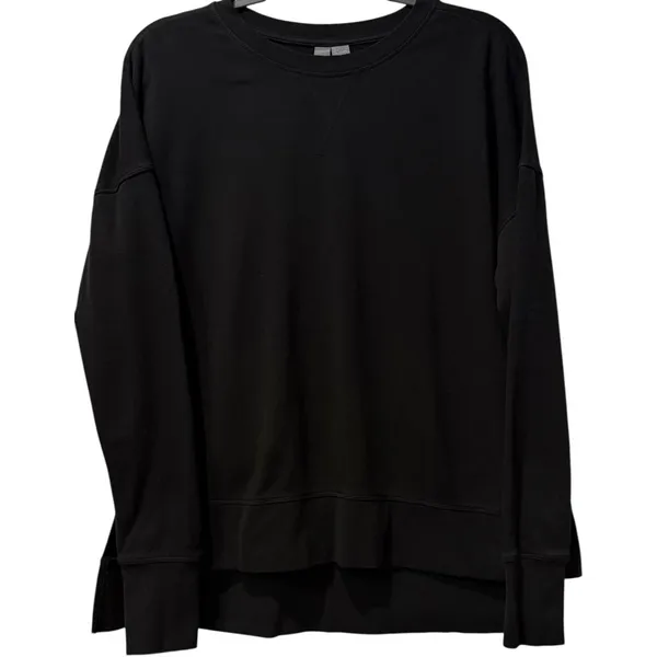 Sweaty Betty After Class Longline Crewneck Oversized Black Sweatshirt‎ Small - Image 3