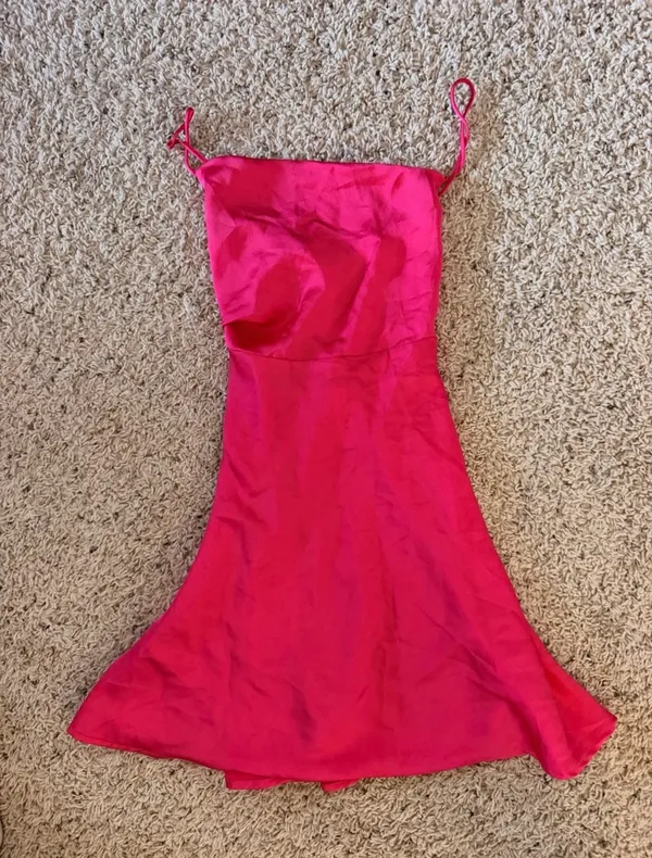 Lucy in the Sky Hot Pink Mini Dress Bodycon - Image 2