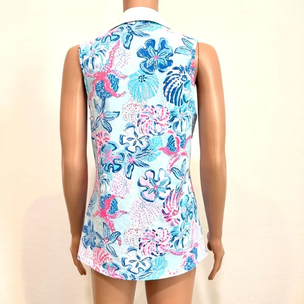 Lilly Pulitzer M UPF 50+ Luxletic Imara Polo top TB2 3653 - Image 8