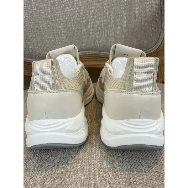 Outwoods Women's lightweight athletic mom sneaker resort travel cream color 6.5 comfort - Image 14