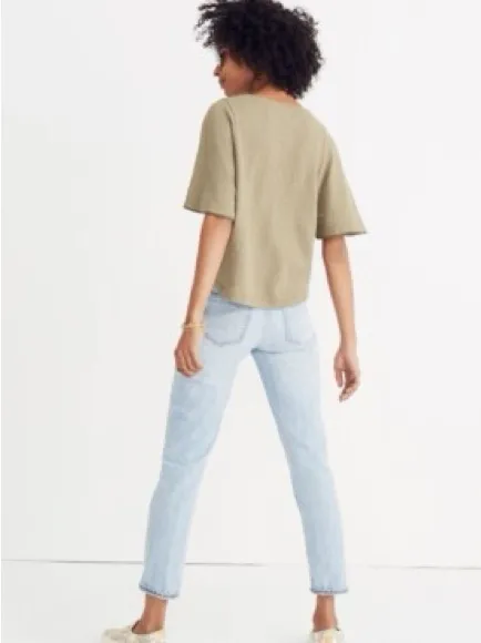 Madewell Texture & Thread Flutter-Sleeve Women’s Top size Small - Image 9