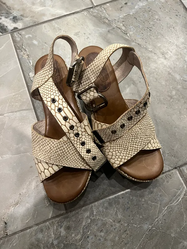 FREEBIRD by Steven Larae Sandals White Snake - Image 2
