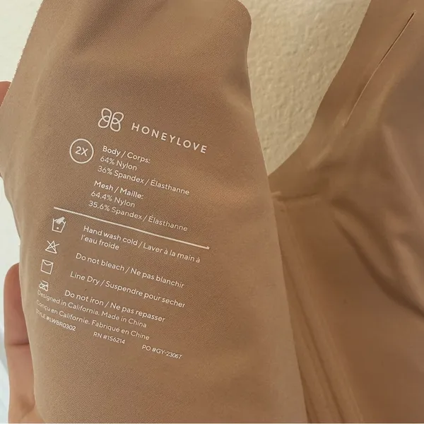 Honeylove Crossover Bra 2X Tan - Image 6