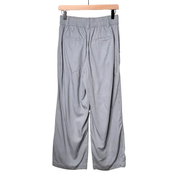 Madewell The Petite Neale Straight Leg‎ Pants Drapeweave Overcast Blue 4 Petite - Image 6