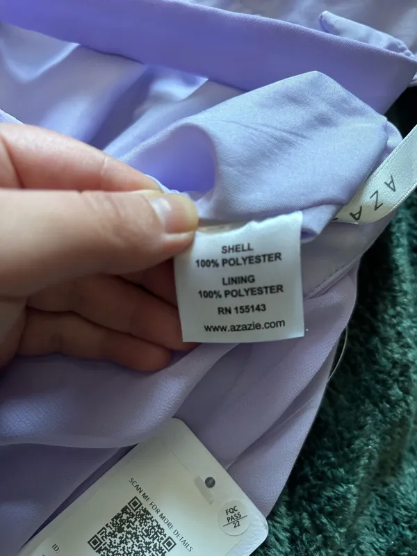 Azazie Custom Size Lilac Bridesmaid Dress - Image 4