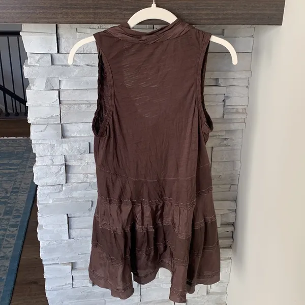 Anthropologie Vintage one.september brown tank top - Image 5