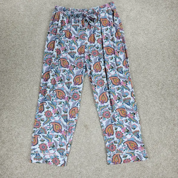 Soft Surroundings Harbor Orleans Pajamas Womens XS Floral Paisley Sleepwear - Image 10