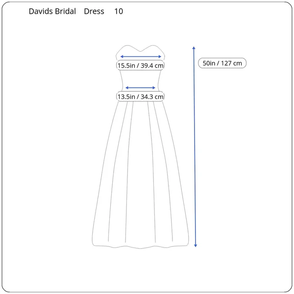 Davids Bridal Strapless Dress Womens Size 10 Brown Bridesmaid‎ Prom Dressy Gala - Image 12