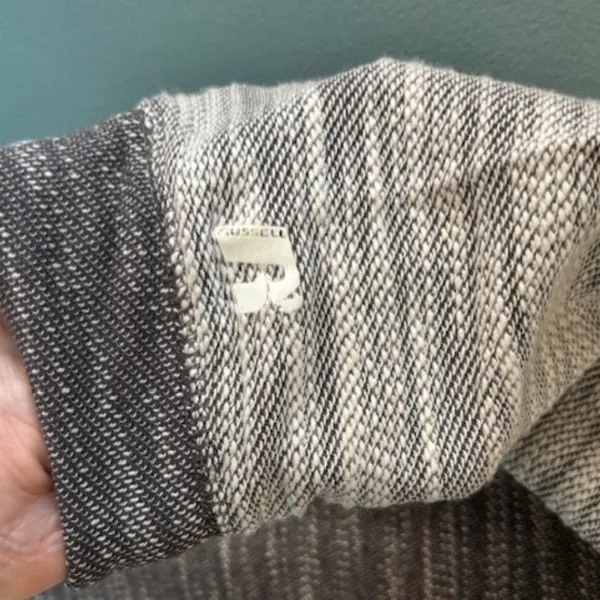 Russell Athletic Georgia Bulldogs Long Sleeve Shirt S Two Tone Heathered Gray - Image 7