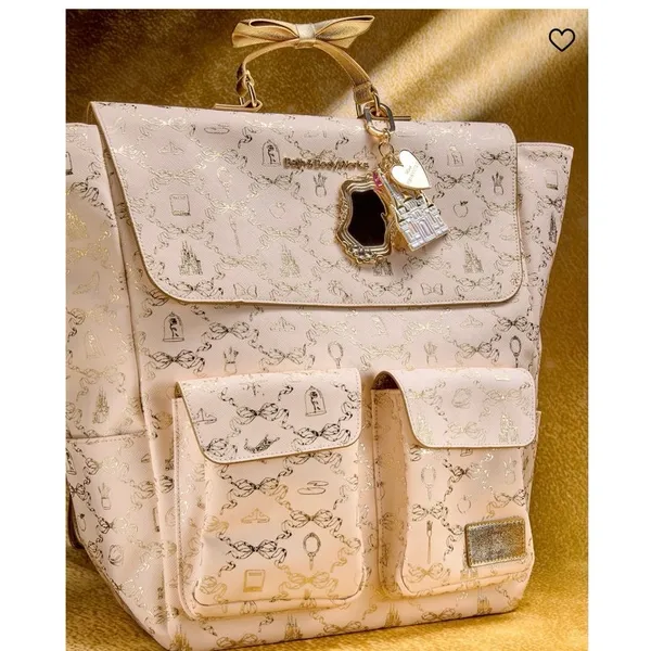 New [Limited Edition] Disney Princess Backpack Bath And Body Golden Mirror Purse - Image 2