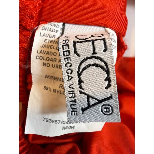 BECCA by Rebecca Virtue Red Racerback Cut Out Sports Bikini Top Size M - Image 5