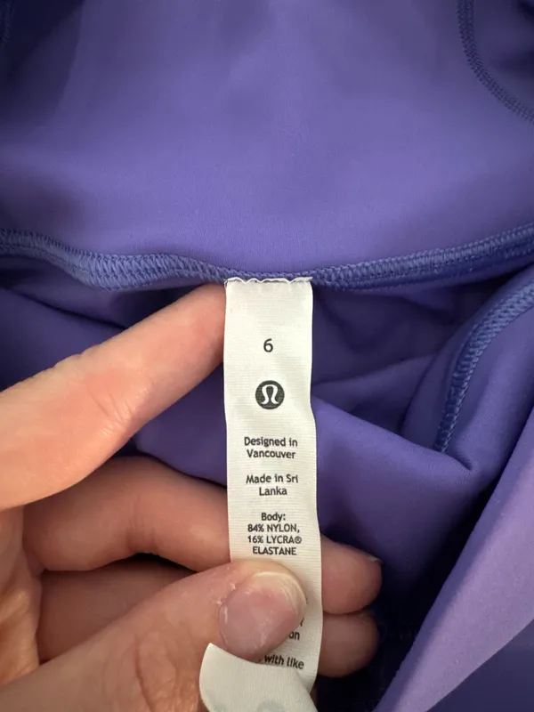 Lululemon Biker Shorts Purple - Image 4
