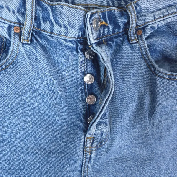PacSun High‎ Rise Straight Jeans Women 30x27 Blue Button Fly Raw Hem 90s Mom - Image 6