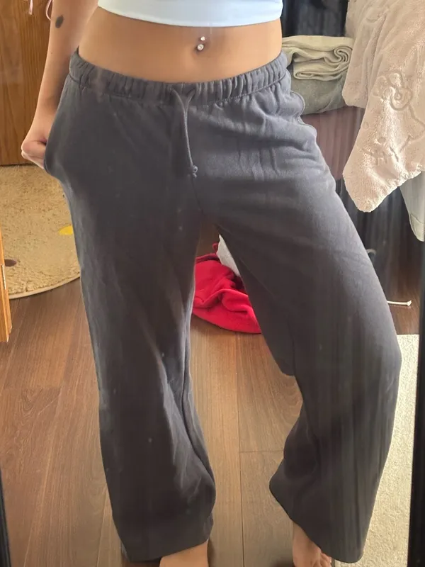 H&M Divided Charcoal Drawstring Joggers - Image 2