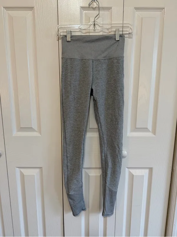 Alo Yoga Alosoft Leggings Zinc Heather Size Small - Image 2
