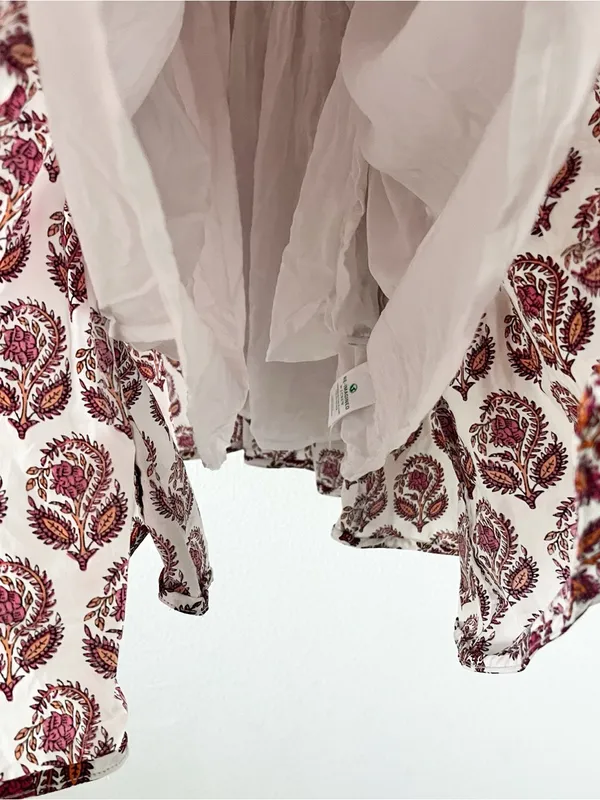 J.Crew Bouquet Block Print Cotton Poplin Cottagecore Vacation Floral Mini Dress - Image 6