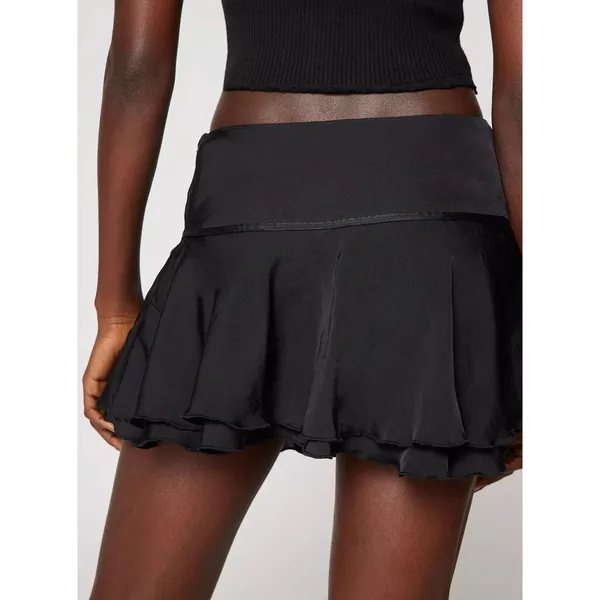Urban Outfitters Skirt low rise carlene mini womens Black medium going out dark - Image 4