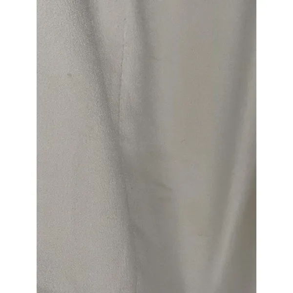 Abercrombie & Fitch White Polyester Side Slit Micro Mini Skirt Womens Size Large - Image 7