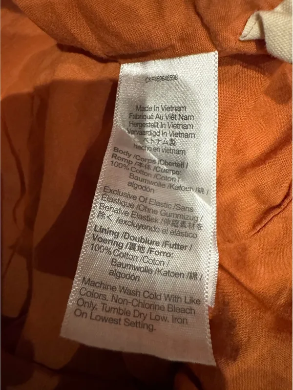 Madewell Orange Cotton Midi Dress Size 4 - Image 2