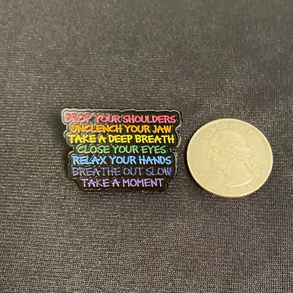 Read this self-care pin/magnet once an hour | Put it where you will see it a lot - Image 2