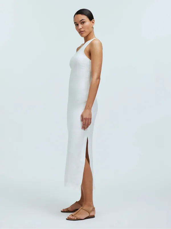 NWT Madewell One-Shoulder Midi Dress in Lighthouse White Size 2 - Image 4