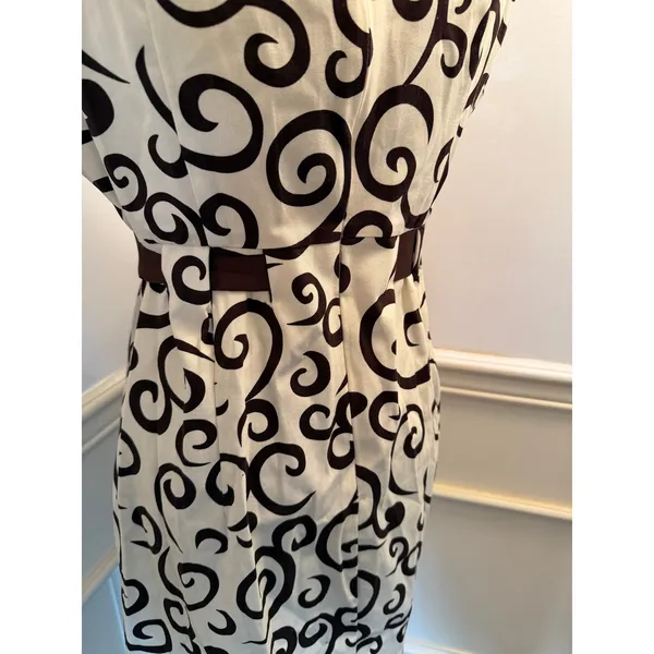 NWT Vintage R&K Originals Scroll Swirl Dress Sleeveless Midi Belted Indie Sleeze - Image 7