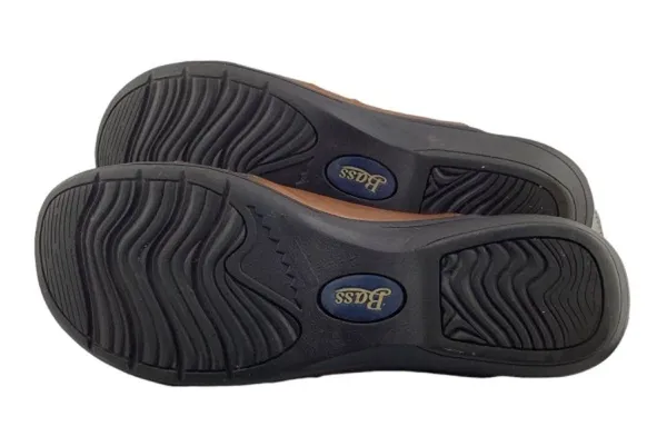 Bass Women’s Capri Buckle Brown‎ Leather Clogs Size 10 Slip On - Image 9