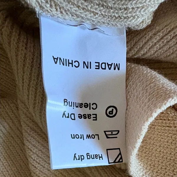 SNDYS tied up mock neck knit tunic dress in sand - Image 12