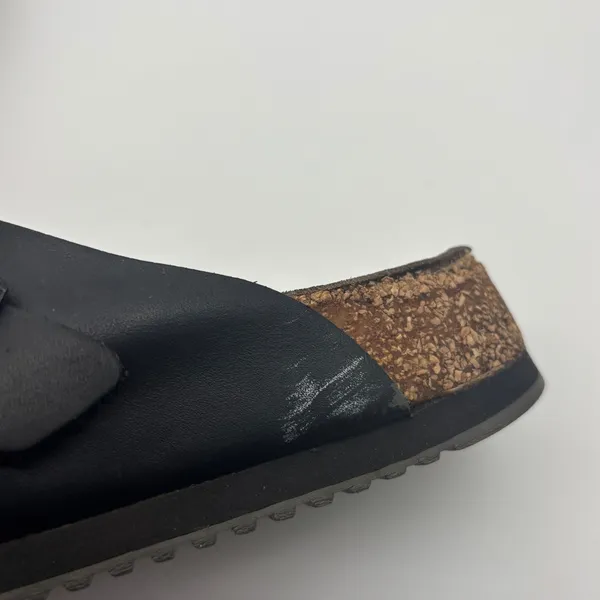 Birkenstock London Black Leather Clogs EU 38 L7 M5 Closed Toe Shoes - Image 7