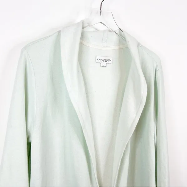 Koolaburra by UGG French Terry Open‎ Front Cardigan Women's M Mint Green Cozy - Image 5