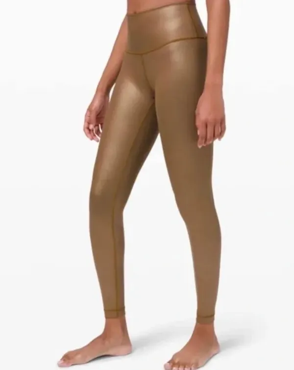 Lululemon leggings gold - Image 2