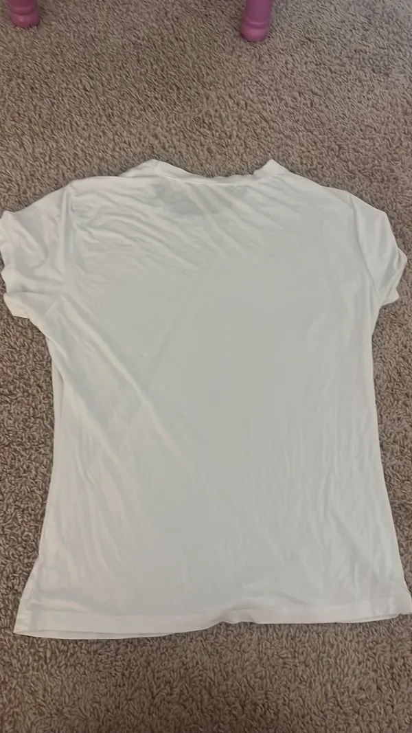 Amazon Tight Plain White Shirt - Image 2