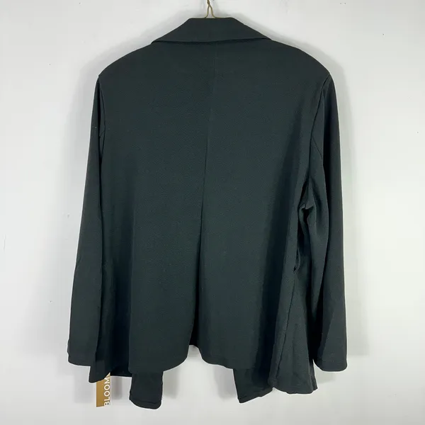 BloomChic Pearl Embellished Blazer 18 Black Chic Statement Minimalist‎ Layering - Image 6