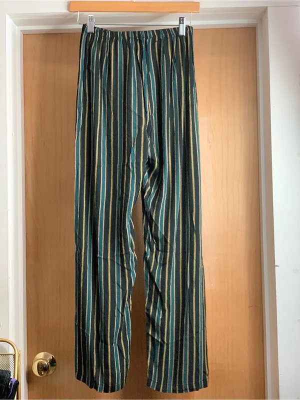 Brandy Melville Black Multi-Stripe Lightweight Pants Size-2 90’s Y2K - Image 5
