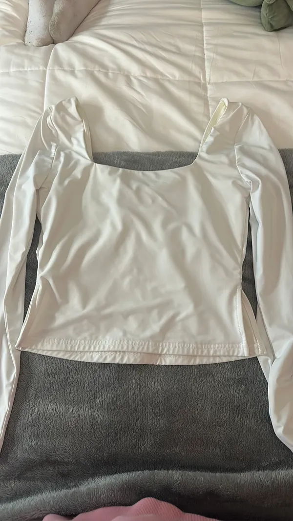 Princess Polly White Long Sleeve Top - Image 3
