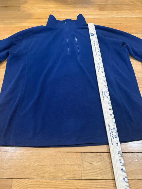 L.L.Bean quarter zip up fleece size large . - Image 3