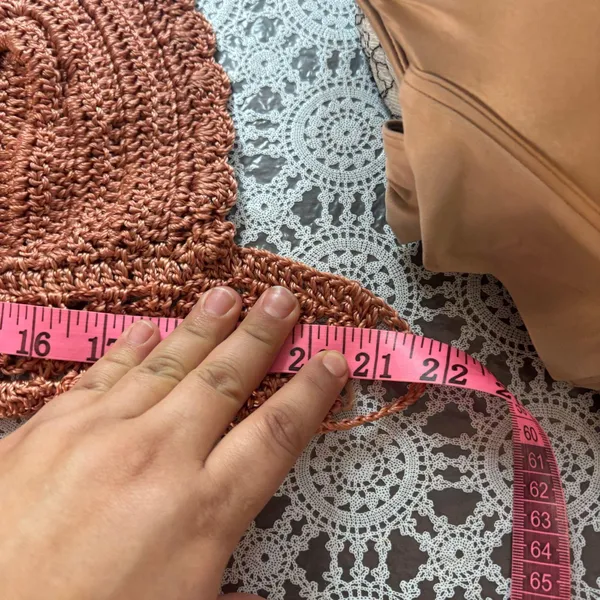 Women’s Handmade Crochet Bikini Top terracota - Image 6