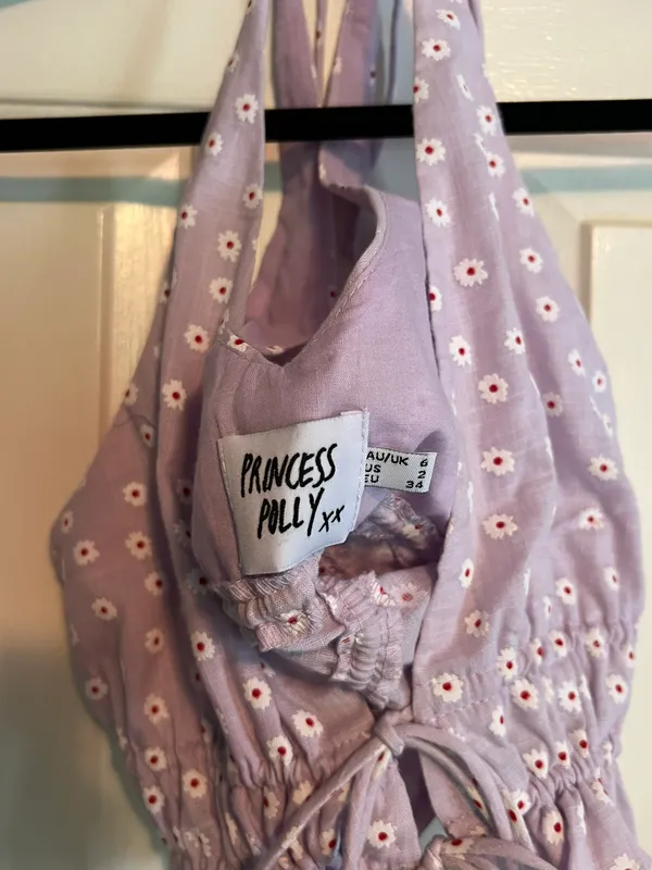 Princess Polly Lilac Tie Top - Image 3