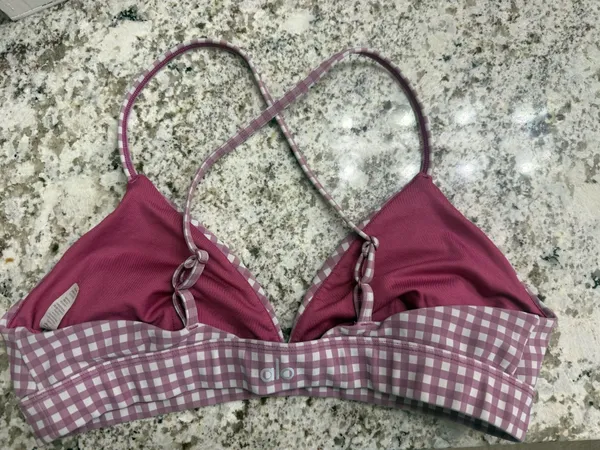 Alo Splendor Yoga Bra Gingham - Image 2