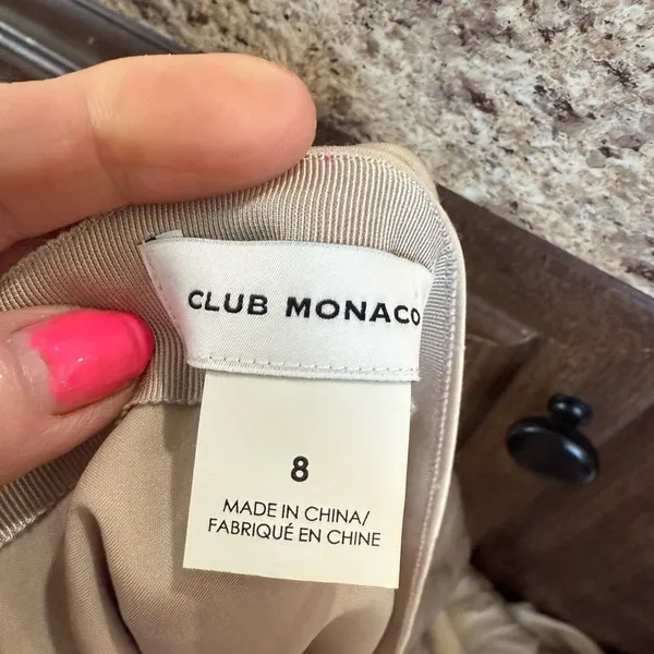 Club Monaco Cream Midi Wrap Skirt - Image 7