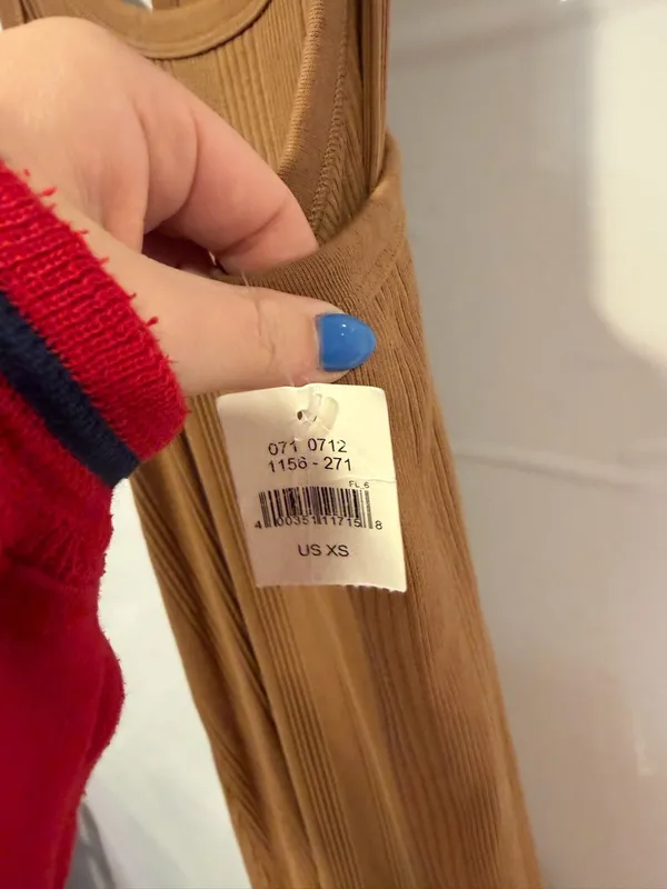 NWT Aerie‎ rustic brown ribbed midi dress - Image 3