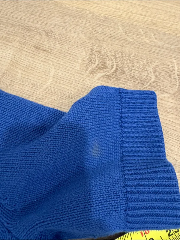 Quince 100% Cotton Sweater Tee in Sapphire Blue Size Medium - Image 7