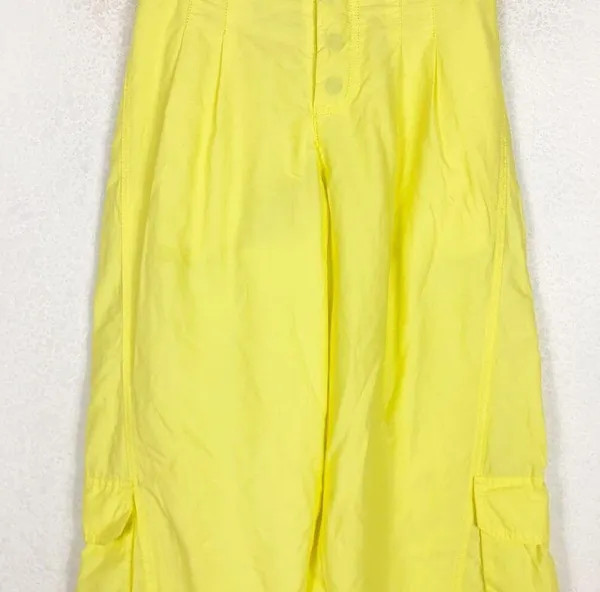 Free People Mesmerize Me Cargo Pants Size XS Yellow Comfort High Rise Gorpcore - Image 8